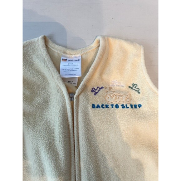 Halo Baby Fleece Sleep Sack Size Small 0-6 Months Yellow 10-18 Lbs - Picture 2 of 5